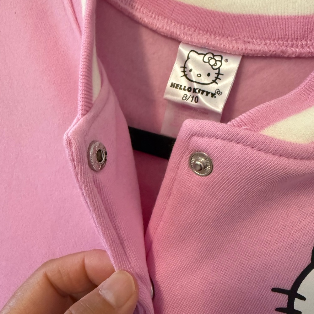 Hello Kitty Pink and White Bomber Jacket - Picture 3 of 4